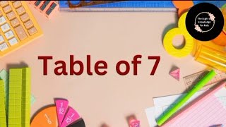 "Multiplication Mastery: The Magic of 7's Table"#MathMagic