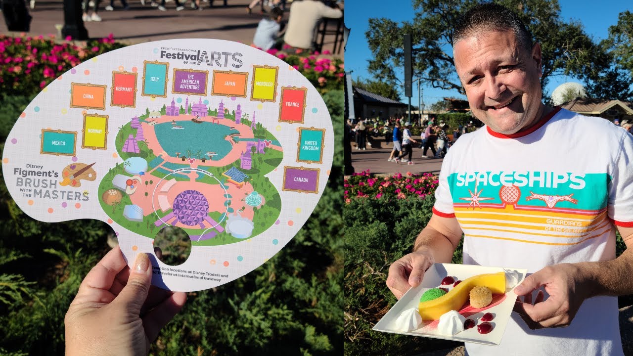 Figment's Brush With The Masters Scavenger Hunt at Epcot's Festival of The Arts 2023. Plus Snacks!