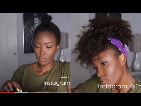 HOW TO: EASY 1 min hairstyles! 3 ways to wear a Drawstring Ponytail
