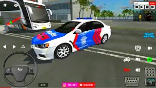 Mobil Polisi Patroli Amankan Jalan Kota - Mobil Balap Simulator Android Gameplay screenshot 1