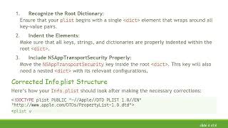 Resolving the Unexpected Element Error in Your iOS Info.plist File
