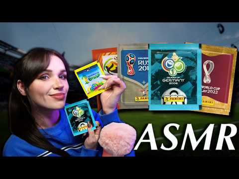 【ASMR】激レア！パニーニ社ワールドカップステッカー開封 | ささやき声のパック開封