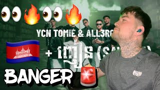 Ycn Tomie, All3Rgy 🇰🇭  - ហ៊ាន + ញៀន - (Savage) [Official Visualizer] Reaction!!!