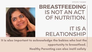How to instil safety in Children with Breastfeeding? Talks Effath Yasmin