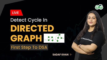 Detect cycle in directed graph | First step to DSA | Sadaf Khan