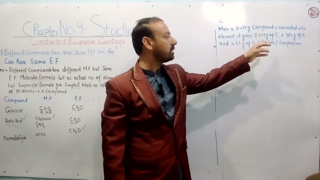 Constructed Response Questions|Chapter NO.4|Stoichiometry|9th Class New Book Of Chemistry 2025.