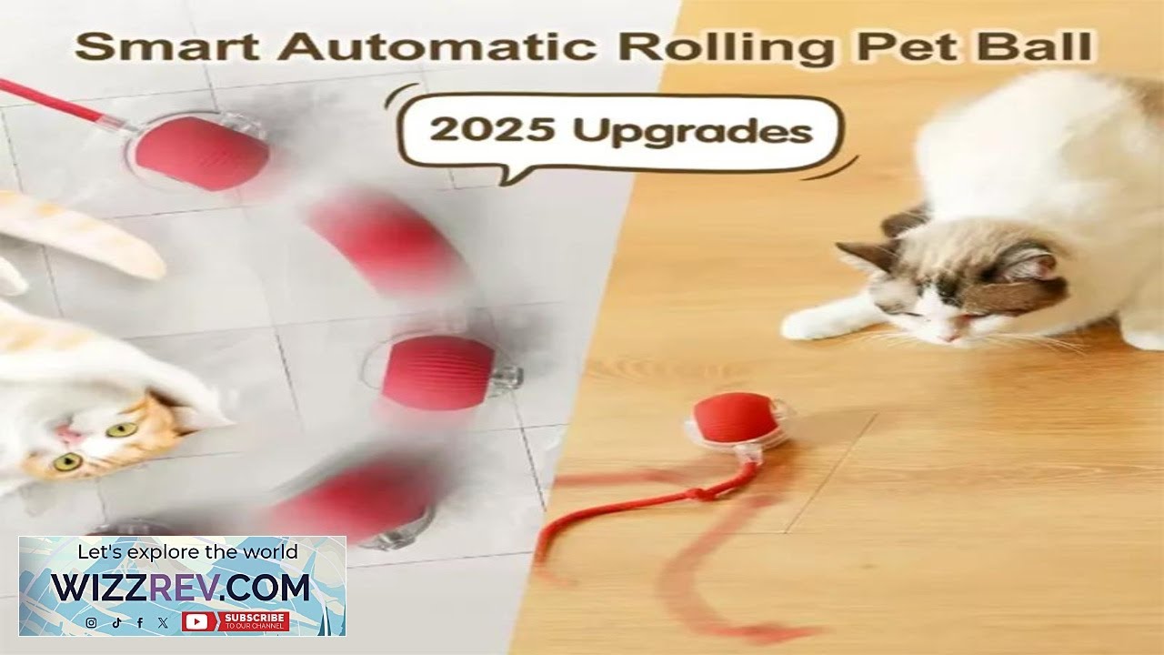 Интеллектуальный интерактивный мяч для кошек, долговечный и прочный, легко чистится, интеллектуал...