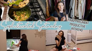 LAST PREGNANT SOPHISTICATED SATURDAY // Closet Declutter, Healthy Pesto Recipe & Free Baby Finds