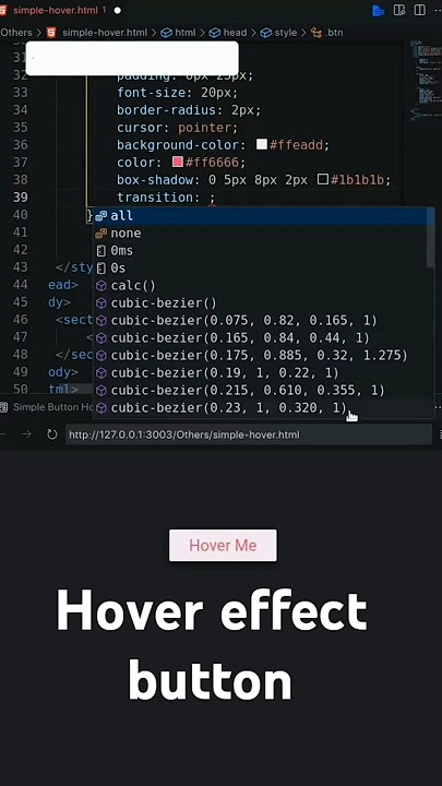 shower effect button😉🥰#developer #html #hovereffects #hoverbutton