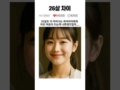 남녀사이 26살 차이 EP.01 내가 잘못 된 걸까요? #남녀 #썸남 #연애