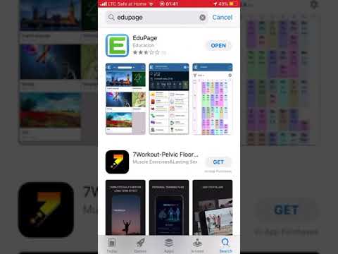 EduPage Tutorial. Downloading the IOS EduPage application. Accessing your account