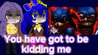 Fandoms React To Shin Sonic E Sonic.exe