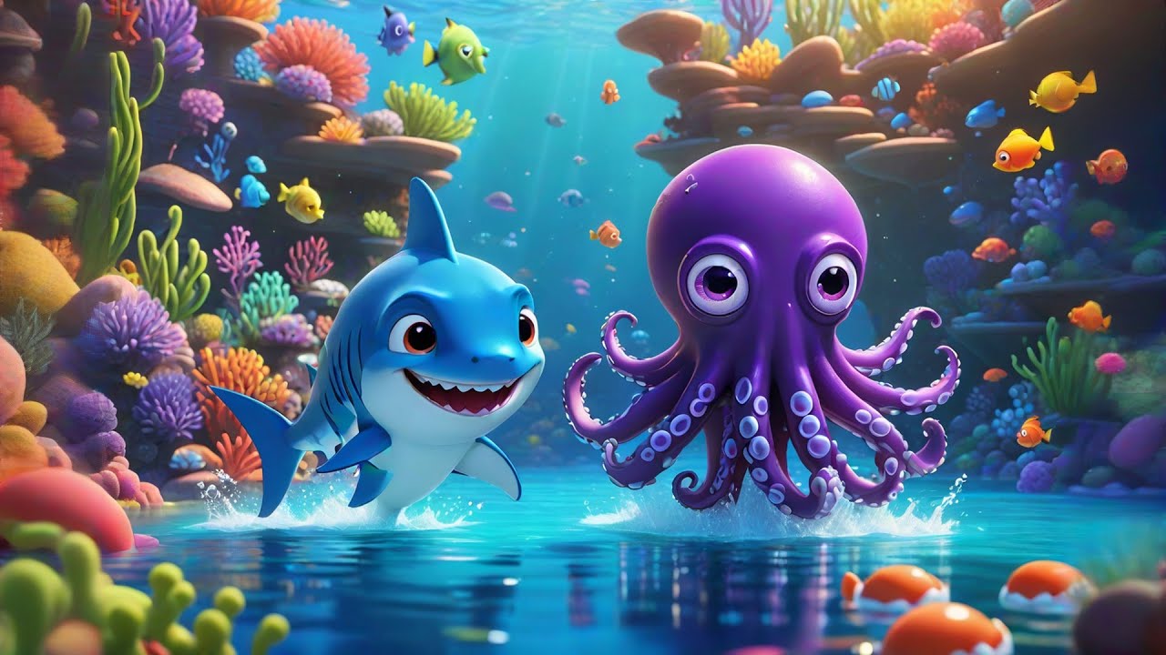 Baby Shark’s Rainbow Song | Colorful Kids Song for Toddlers | Fun Underwater Adventure Rhyme