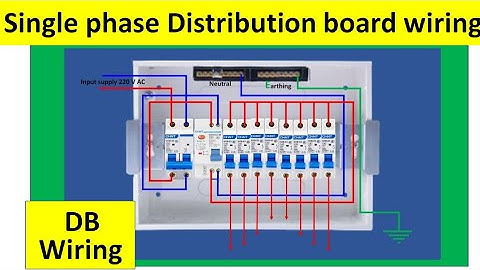 How to Wire a Home Distribution Box - Step-by-Step | Distribution  DB box wiring Diagram