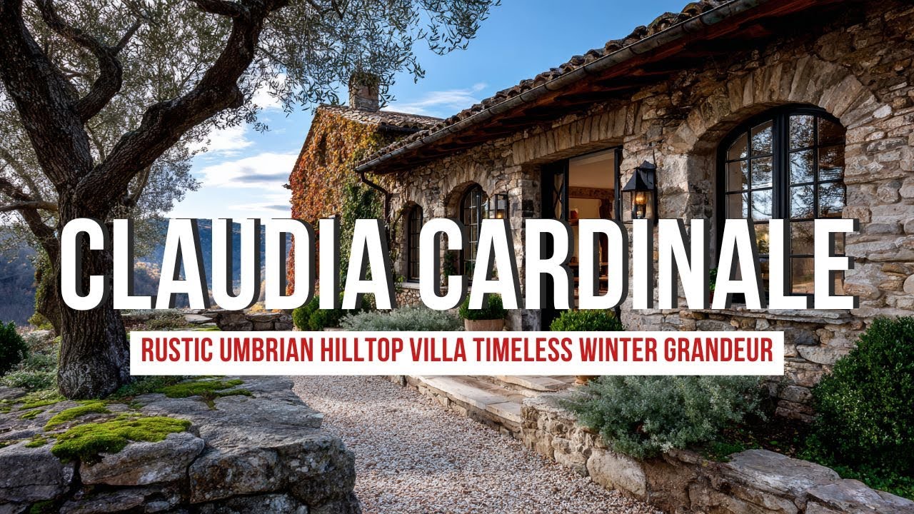 Rustic Umbrian Hilltop Villa Inspired by Claudia Cardinale Timeless Winter Grandeur