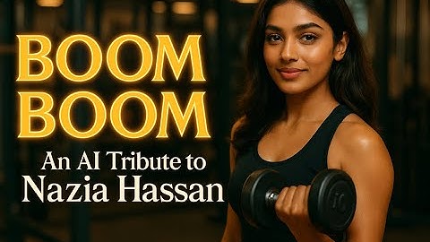 A Tribute to Nazia Hassan: "Boom Boom" Reimagined with AI (Classic & Respectful)