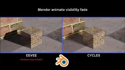 Blender Tip: Animate Object Visibility Fade Tutorial - With Principeled Shader Node (old version!!)