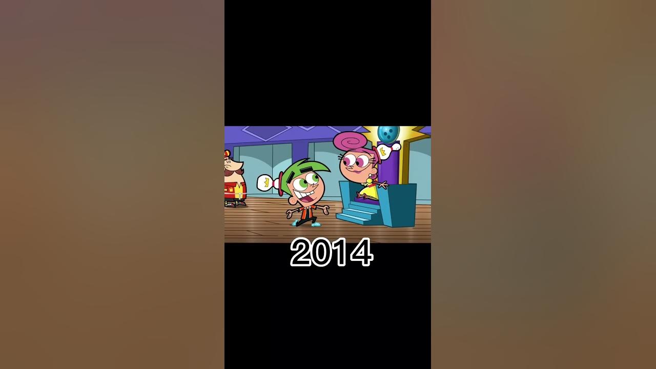 Cosmo and Wanda Over the Years : 1998 - Now #shorts #fairlyoddparents #thenvsnow #nickelodeon