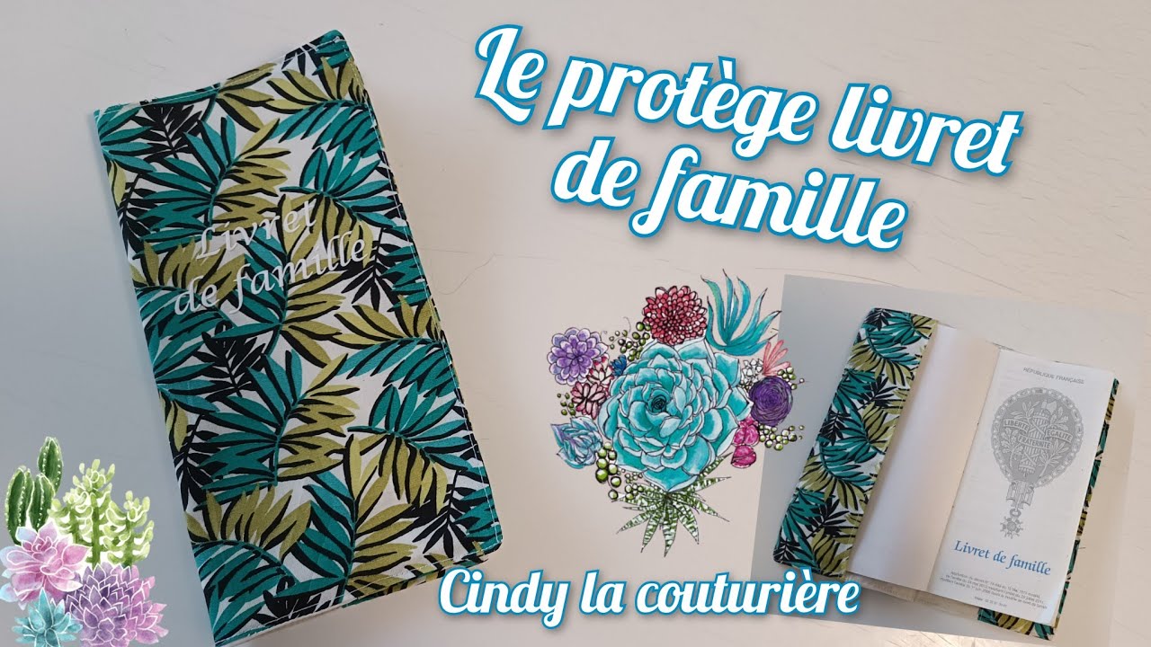 Tuto DIY facile : Le protège livret de famille ~ Cindy la couturière  #couture 