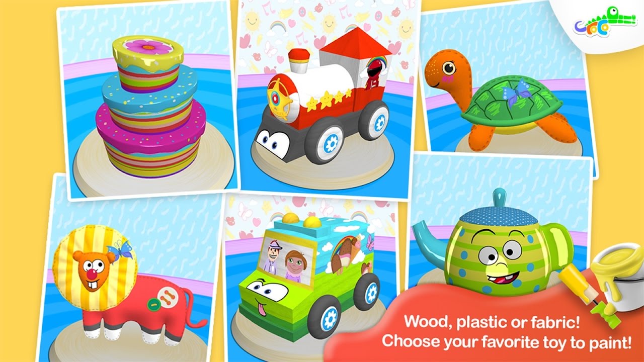Toy paint. Croco Studio appysmarts. Croco Studio. Play and discover Croco Studio. Croco Studio children's Technology.