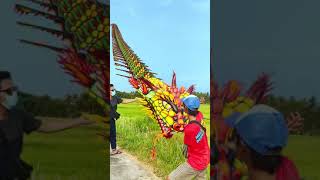 SANCA UNIQUE DRAGON KITE MAKE HISTORY | VIRAL SHORT VIDEO STATUS WA Resimi