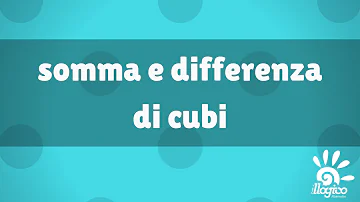 Come si scompone la differenza di due cubi?