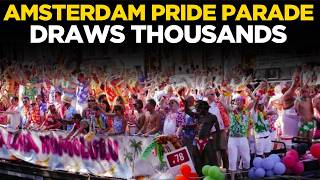 AMSTERDAM CANAL PARADE LIVE | Spectacular WorldPride Flotilla Takes Over Historic Canals!