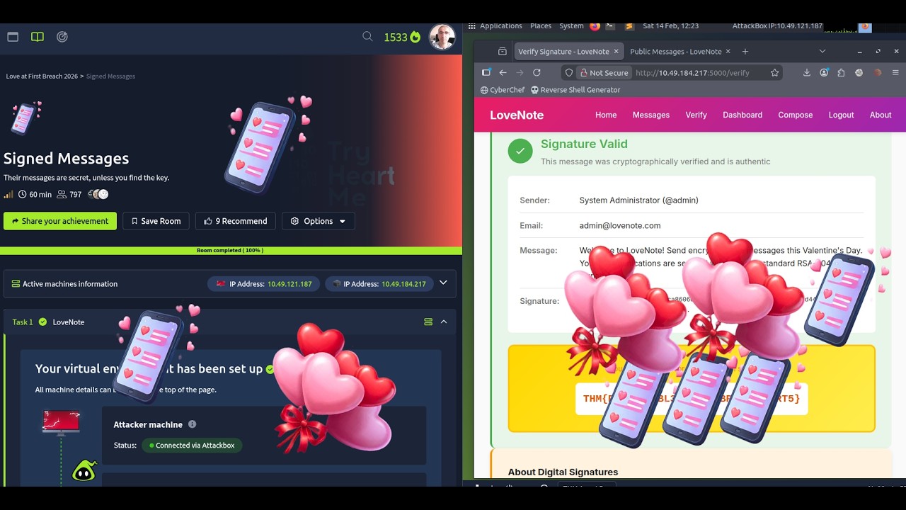 TryHackMe Signed Messages  | Deterministic RSA Keys & Forging PSS Signatures | Full Walkthrough 2026