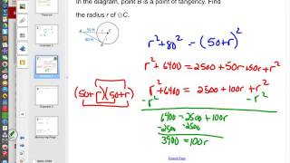 Chapter 10 Lesson 1b   Tangent Theorems