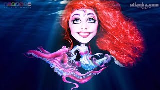 NYX Face Awards 2018 entry Mermaid face painting process