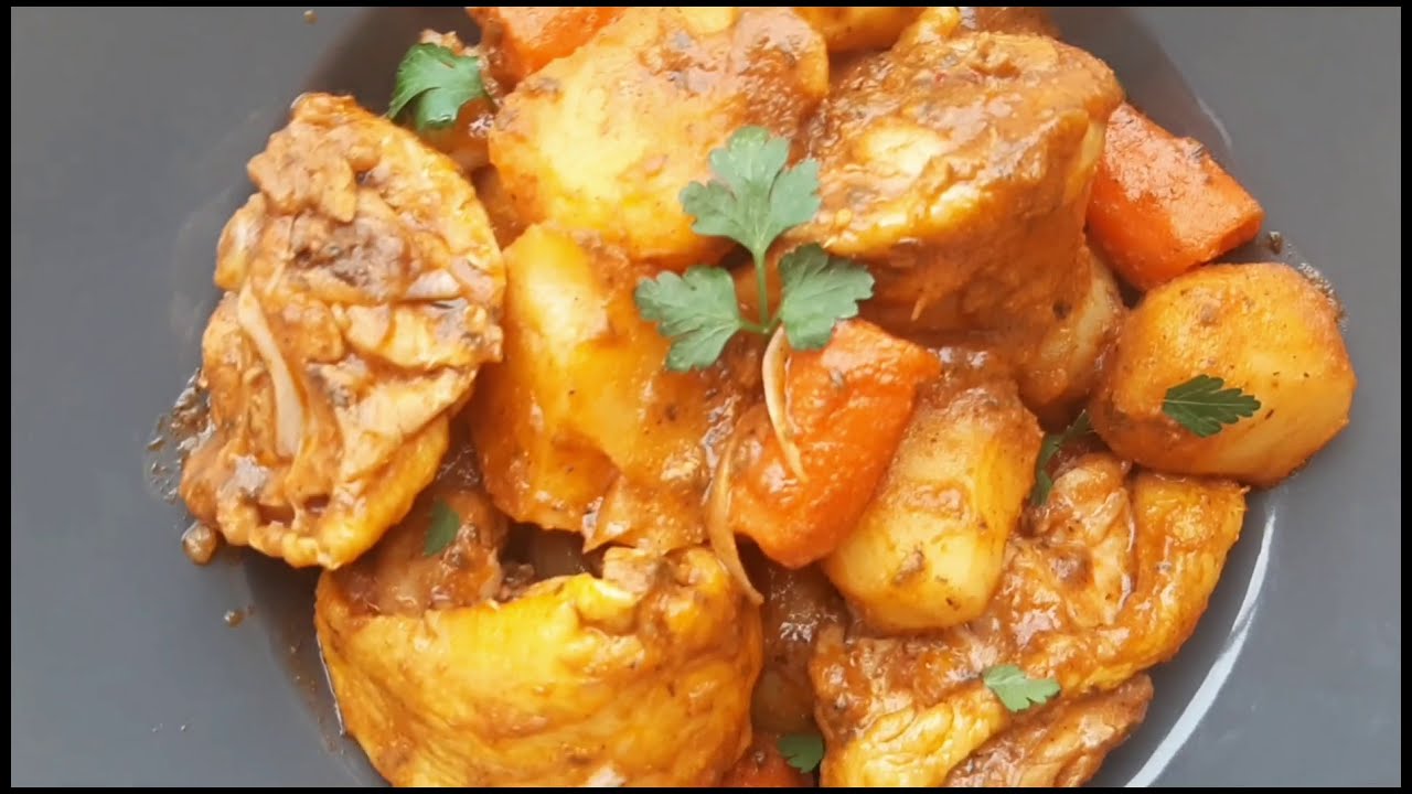 RAGOUT DE POMME DE TERRE🥔 ET CAROTTE🥕 AU POULET - YouTube