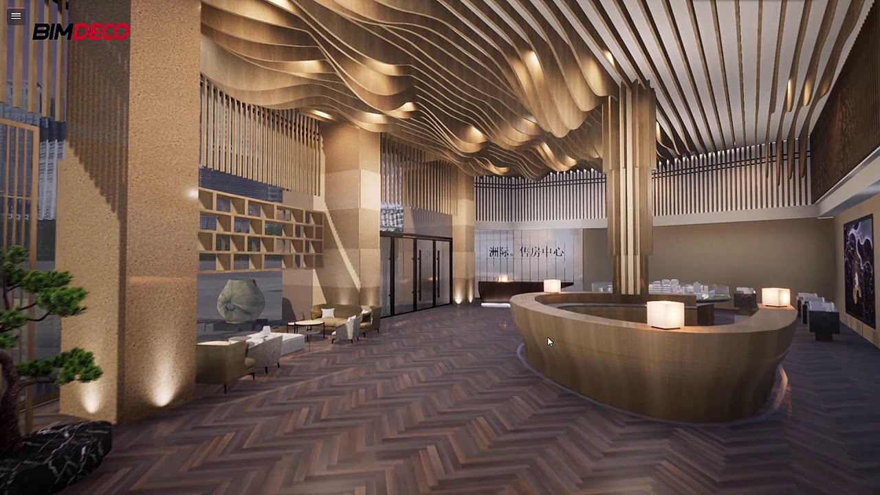 Interior Design Project Sale Centre Case 威海售楼中心项目视频 - YouTube