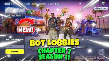 How to GET BOT LOBBIES in FORTNITE CHAPTER 7 SEASON 1!