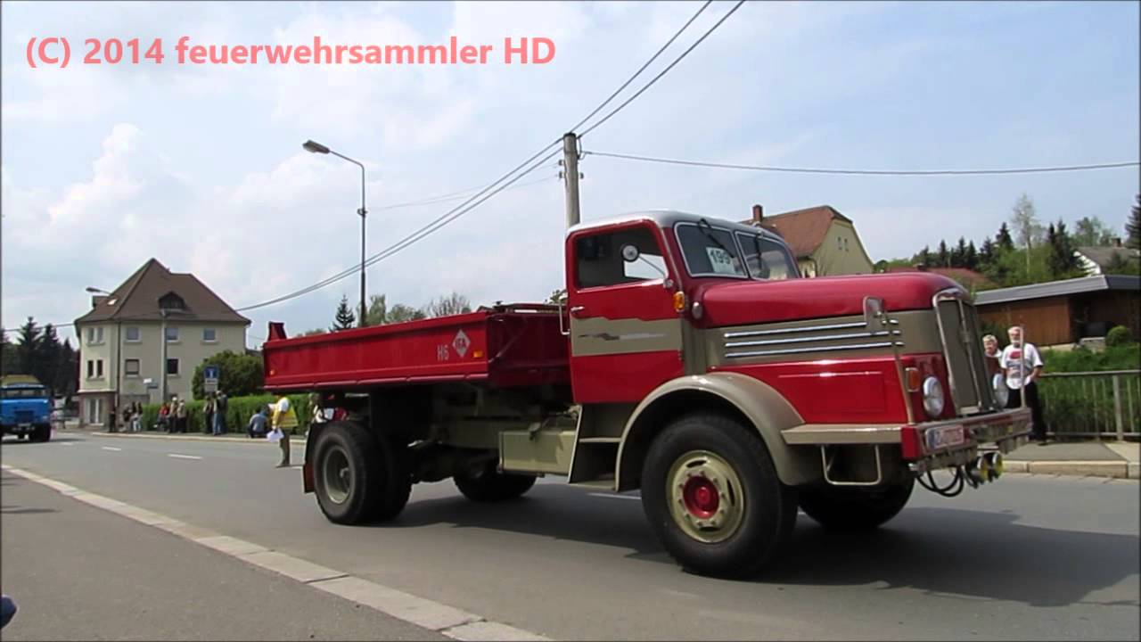 Werdau IFA Treffen 2014 Großer Fahrzeugkorso durch Steinpleis