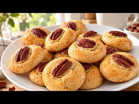 You Can’t Stop at One! These Soft Nut Cookies Melt in Your Mouth! 🤎