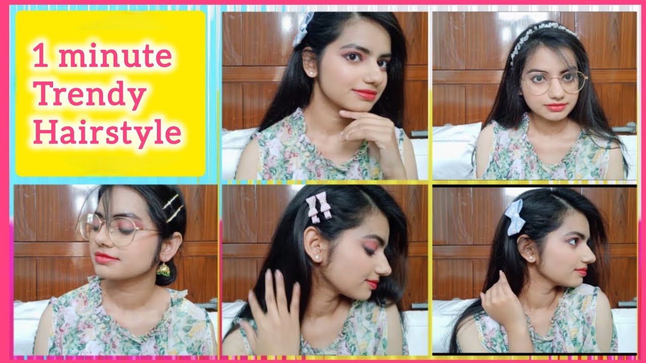 1 Minute Trendy hairstyle || Easy Hairstyle for girls || Hairstyle Hacks