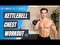 KETTLEBELL CHEST WORKOUT to build bigger pecs in 20 minutes at home | #CrockFit