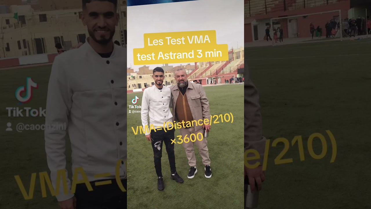 Test VMA (test Astrand 3 min)