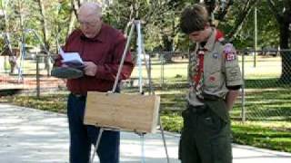 Joe's Eagle Project Dedication