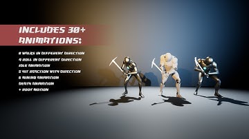 Mining Animation | UE Marketplace | Preview