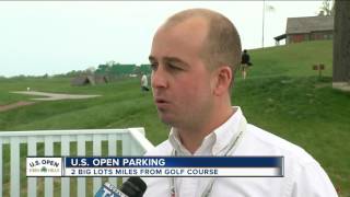 Parking at the US Open