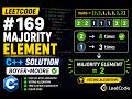 LeetCode 169 - Majority Element | C++ Solution | Easy Explanation