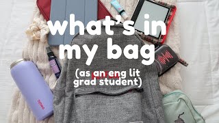 what's in my bag? 🎒eng lit grad student edition & THANK YOU FOR 500 SUBSCRIBERS!! 🥹❤️🥳(ﾉ◕ヮ◕)ﾉ*:･ﾟ✧