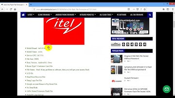 itel A14s Flash File Firmware SC7731 Android 8.1 FRP Hang Logo & Dead Recovery Firmware File