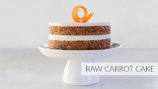 Raw Layered CARROT CAKE with frosting | Taste Taste