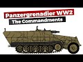 The Panzergrenadier Commandments