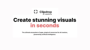 Introducing ClipDrop - Create stunning visuals in seconds with AI!