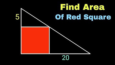 Find Area of the Red Square ? | Geometry Olympiad Problems