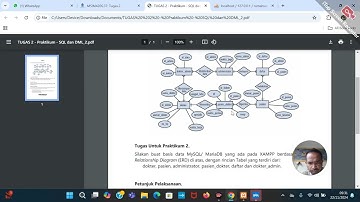 video tugas 2 basis data  mysql dengan XAMPP