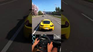 Ferrari 458 Italia:Epic 0-250 KMH Acceleration in Seconds! Forza Horizon 6 Logitech G923 #shortvideo